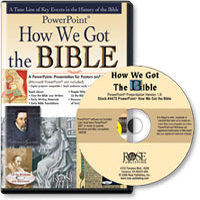 HOW WE GOT THE BIBLE POWERPOINT
